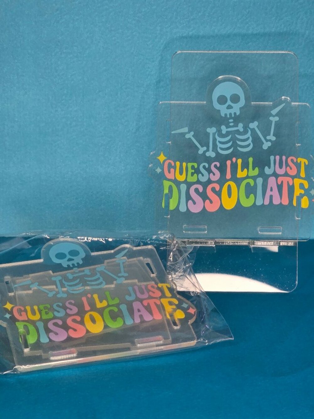 Acrylic Pen Holder, "Disassociate"